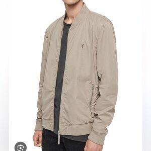 Allsaints Basset Beige Bomber Jacket
